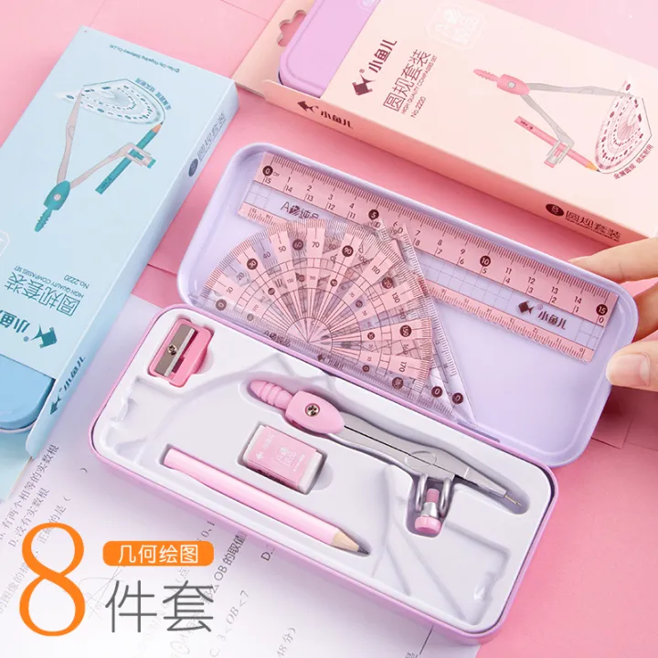 Compasses Ruler Set Free Shipping Drawing Drawing Tool Ruler Eight