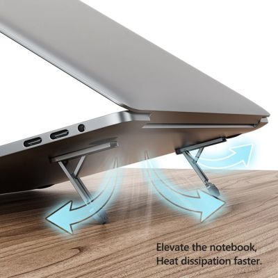 Laptop Holder Portable Tablet Riser Universal Desk Stand Invisible Notebook Tablet Mobile Phone Bracket Cooling Pad Laptop Stand Laptop Stands