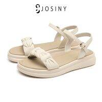 ▲ JOSINY แฟชั่นสำหรับผู้หญิง รอบนิ้วเท้า สไตล์ใหม่ๆ สายรัดเปิดแบน สบายทุกการแข่งขัน รองเท้าแตะรัดส้น