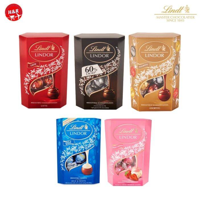 Lindt Lindor Truffles 200g Milk Dark Assorted Milk White Strawberries Cream Lazada Ph 8499