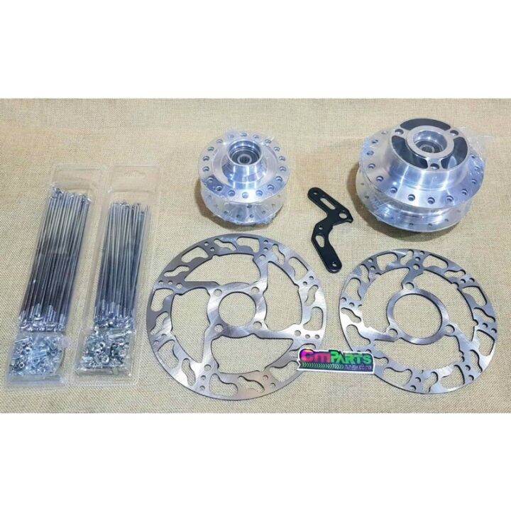 HUB SET RAIDER 150 carb Fi (w/ Bearings spacer) LIGHTEN DISC F/R