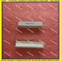 ㍿◕ 10Pcs RX27 Horizontal cement resistor 20W 1.5 ohm 20W 1.5R 1.5RJ 20W1R5J Ceramic Resistance precision 5 Power resistance