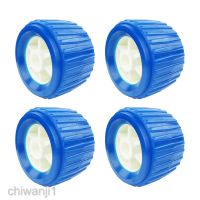 [chiwanjicdMY] 4x Boat Trailer Roller Inflatable Ribbed Wobble Roller 110x75x19mm New