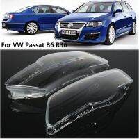 ไฟหน้ารถฝาครอบแบบกันน้ำไฟหน้าฮู้ดเลนส์โคมไฟสำหรับ VW Passat B6 Magotan R36เลนส์ครอบไฟหน้า2006-2011