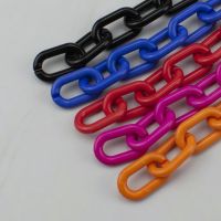 【CW】 50pcs/Lot 16x27mm Chain Keychains for Necklace Making Colorful Plastic Links Jewelry