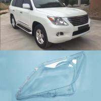 ไฟหน้ารถกระจกไฟหน้าโป๊ะไฟแบบโปร่งใสฝาครอบไฟหน้ารถสำหรับ Lexus LX570 2007 ~ 2012