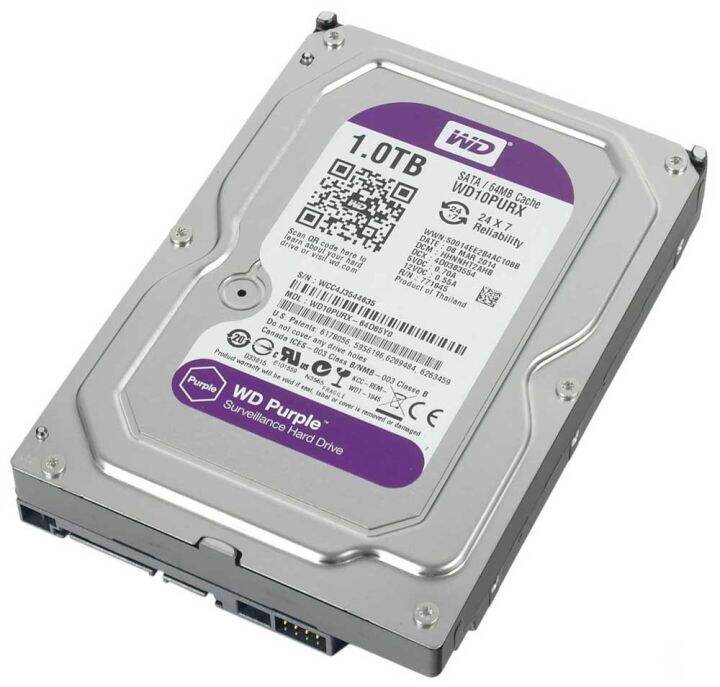 พร้อมส่ง-ของแท้-hdd-ฮาร์ดดิสก์-wd-purple-western-digital-1tb-2tb-3tb-cctv-สำหรับกล้องวงจรปิดโดยเฉพาะ