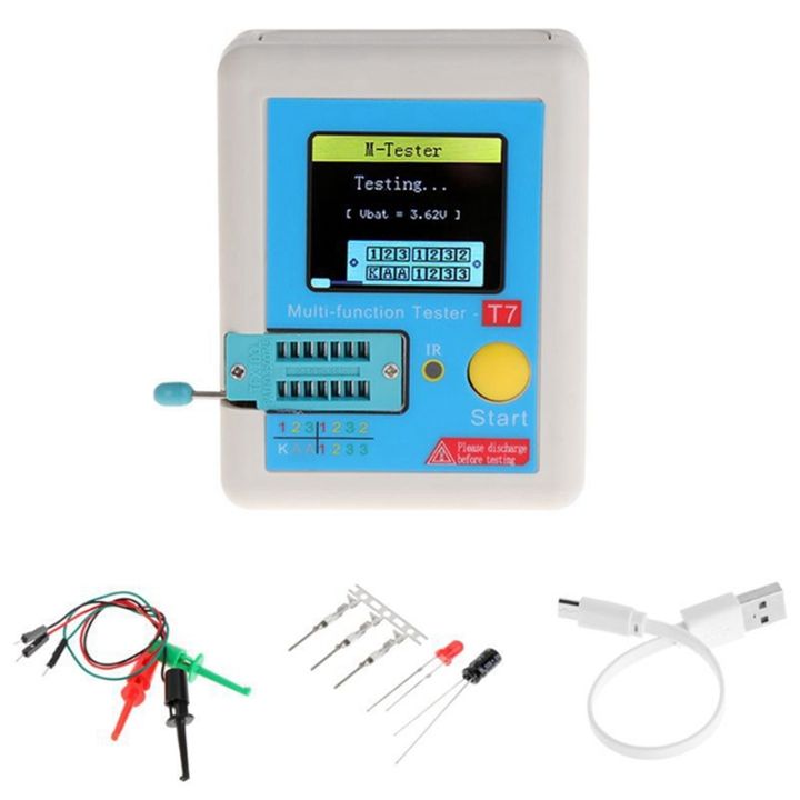 lcr-t7-new-transistor-tester-tft-diode-triode-capacitance-meter-lcr-esr-meter-multifunction-tester-multimeter