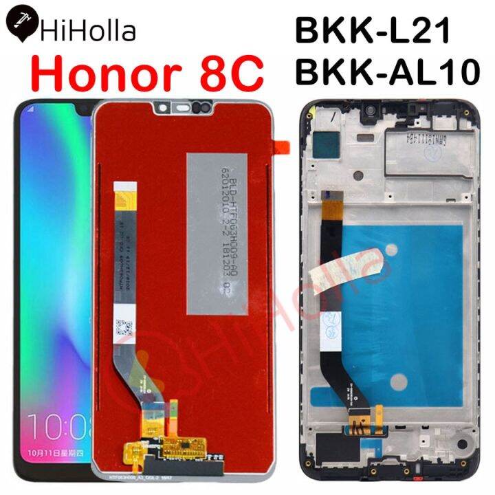 จอ-lcd-สำหรับ-huawei-honor-8c-bkk-l21หน้าจอสัมผัสประกอบดิจิไทเซอร์พร้อมกรอบอะไหล่สำหรับหน้าจอแสดงผล8c-bkk-lx1