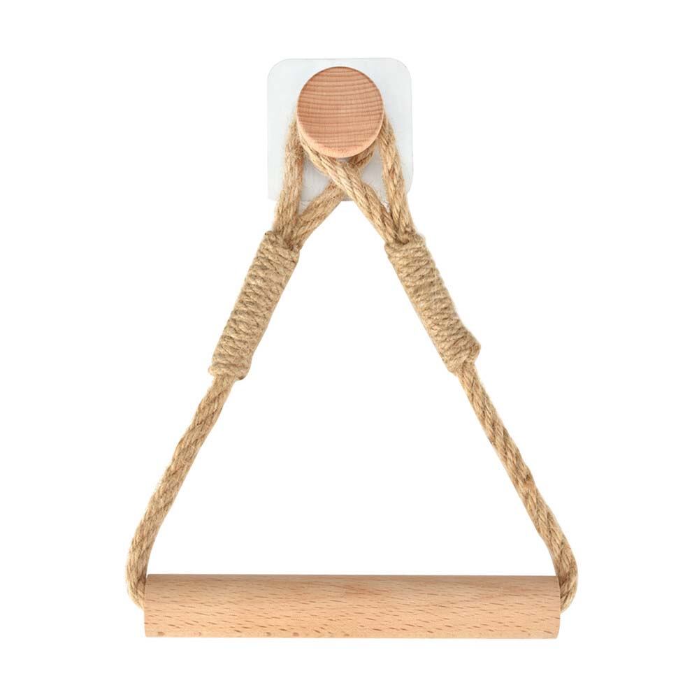 V75 Knitting Vintage Home Wall Mounted Kitchen Hotel Bathroom Supplies Towel Hanging Rope Toilet Paper Holder Storage Rack