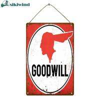 GOODWILL ภาพวาดไม้สี่เหลี่ยมผืนผ้าของตกแต่งบ้านศิลปะบนผนังสำหรับสโมสรโรงรถบาร์