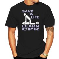 Save Life Cpr Ems Emt Paramedic First Aid Cpr Trainer Men T Shirt Black Men Shirt 100% cotton T-shirt