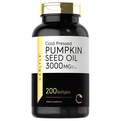 Carlyle Pumpkin Seed Oil Cold Pressed 3000mg | 200 Softgels