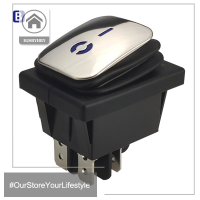 HITN KCD4 stainles STEEL Waterproof Rocker electrical Equipment SWITCH พร้อมไฟ LED