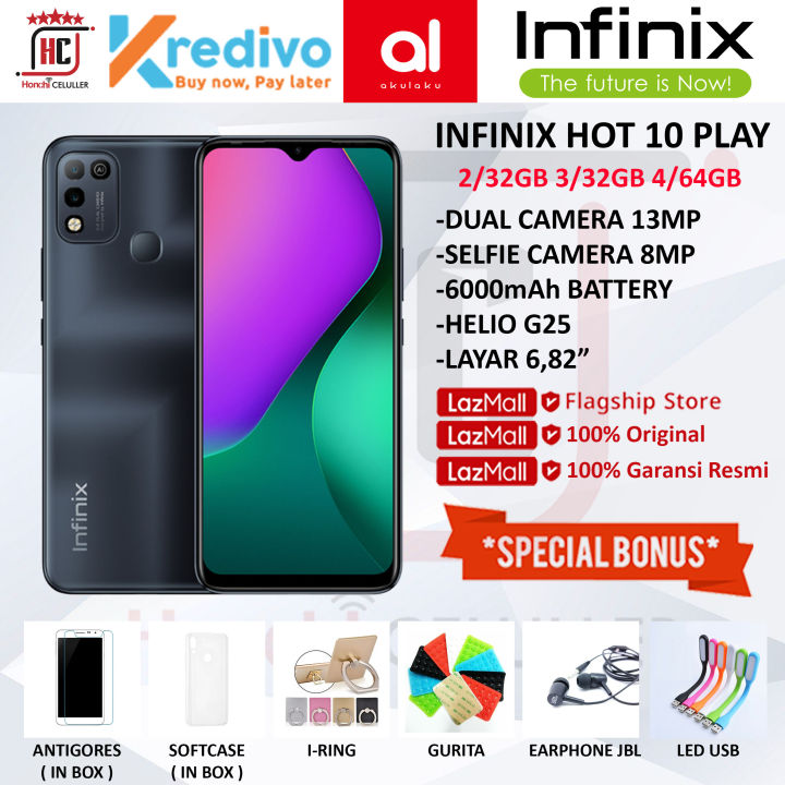 Infinix Hot 10 Play Ram 2gb Rom 32gb 232gb Garansi Resmi Infinix Indonesia Lazada Indonesia 8787