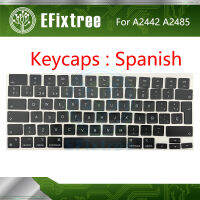 Original 2021 Laptop A2442 A2485 Keycaps Set Spanish SP For Pro M1 ProMax Retina 14 16 inch 2021 Keyboard Keys Caps