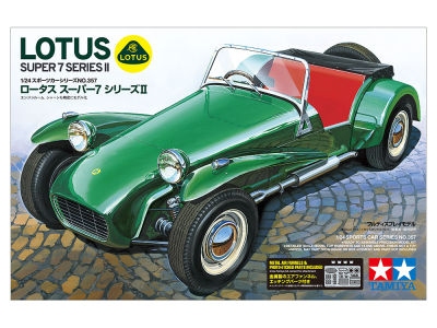 Tamiya 24357 1/24โมเดลรถยนต์สำหรับ Lotus Super 7 Series ชุด II หุ่นประกอบชุดสร้างรถยนต์ชุดคอลเลกชันรถแบบคงที่