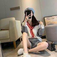 COD [ Top + Pants ] Suit Leisure The New Women s Shirts With Sports Set