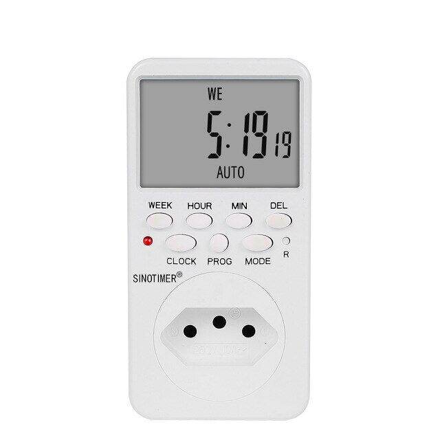 TM519 Electronic Digital Timer Plug EU BR UK US IL Programmable Plug