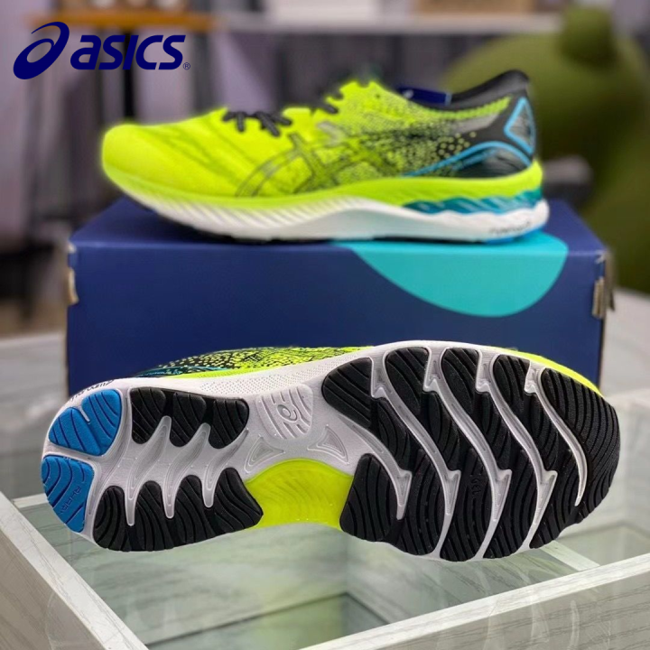 2023-asics-รองเท้าวิ่ง-nimbus23รองเท้าบุรุษรองเท้าวิ่งดูดซับแรงกระแทกเจล-n23สีดำเทรนด์รองเท้าผ้าใบ-warrior