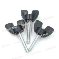 【cw】 2pcs M5/6x10/15/20/25/30/35/40/45/50 nylon plastic head Handle wing butterfly screw Bolts 1