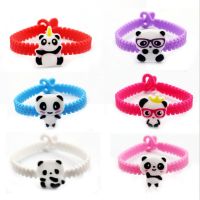 10pcs Panda party Cartoon Animal Rubber Bangle Bracelet Birthday Party Decoration Kids Gifts Baby Shower Decor Party Favors S