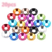 20pcs Aluminum Colourful Anodized Countersunk Head Bolt Washers Gasket Red/Grey/Gold/deep Blue/Black/pink/purple M2 M3 M4 M5 M6