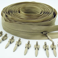 20213# Invisible Nylon Zipper 5 Meters Long Zipper 10 Auto Locking Sliders Used For Clothing Handbags