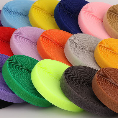 1roll 2cm width Hook and Loop fastener Tape NO Self Adhesive Fastener Tape Nylon Button Sewing Garment Bags Magic Klitband Patch