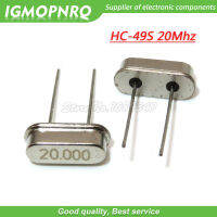 100Pcs DIP HC-49S 20MHz 20.000Mhz 20ppm 20pF ควอตซ์ Resonator