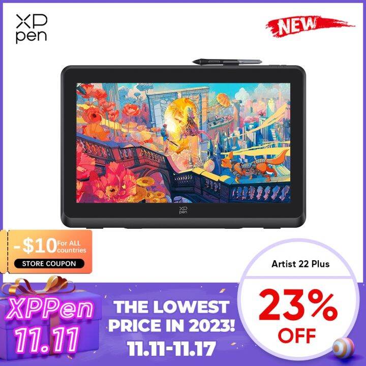 Xppen Artist 22 Plus Graphics Tablet Monitor 16K Pressure Levels X3 Pro
