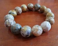 สร้อยข้อมือหินพิคเจอร์ แจสเปอร์ (Picture Jasper) ลวดลายสวยงามดั่งฝีมือจิตรกร ขนาด 14 มม. ช่วยเสริมสร้างจินตนาการ...