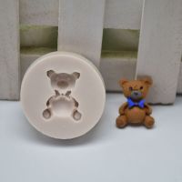 3D Cute Bear Silicone Molds DIY Sugar Craft Chocolate Fondant Mold Cake Decorating Tools Cupcake Topper Candy Polymer Clay Mould Bread  Cake Cookie Ac