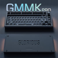 GMMK Pro 75% อะลูมิเนียมอัลลอย CNC ชุดแป้นพิมพ์แบบถอดเปลี่ยนได้ด้วยความร้อน DIY ชุดคีย์บอร์ดแบบกลไก RGB Barebones