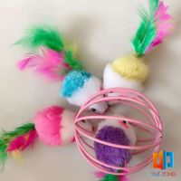 บอลกรงหนู บอลของเล่นแมว ( คละสี )  Cat toy