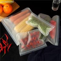 ♂☾▤ 1Pc Reusable Food Freezer Bags Leakproof Silicone Ziplock Bags BPA Free Lunch Bag Meat Fruit Veggies Storage Bag Dishwasher Safe