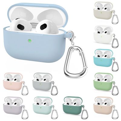 Soft Silicone Case For Apple 2021 AirPods 3 Cover Wireless Bluetooth Earphone Air Pods 3 Cover Airpods Case Headset Accessories Headphones Accessories