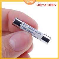 Aleaty? ฟิวส์1000V DMI 500mA 0.5A FF 1ชิ้นสำหรับ F18B มัลติมิเตอร์ F15B F17B 6.3x32mm