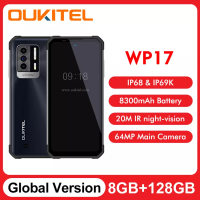 OUKITEL WP17 6.78 FHD 8GB + 128GB,IP68 G95กันน้ำ64MP โทรศัพท์มือถือทนทาน + 20MP การมองเห็นได้ในเวลากลางคืน AF สมาร์ทโฟน90Hz