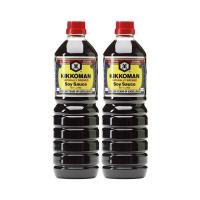 พร้อมส่ง! คิคโคแมน ซอสถั่วเหลือง 1 ลิตร x 2 ขวด Kikkoman Soy Sauce 1 Liter x 2 Bottle