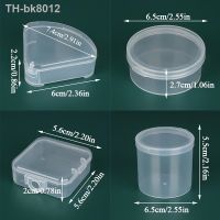 Mini Plastic Box Rectangle Round Sector Box Translucent Box Storage Box Dustproof Durable Strong Jewelry Storage Case Container