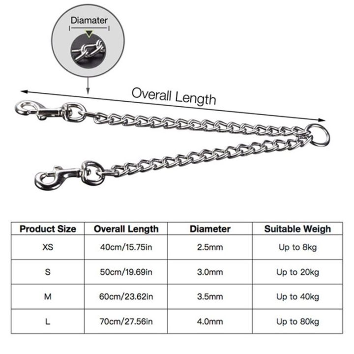 papi-pet-สายจูงสัตว์เลี้ยง-fml-สำหรับสุนัขสองตัวสายจูงสุนัขงานหนักโซ่เหล็กตะกั่วสุนัขสองทางเสื้อสุนัขรูปหมีเดินเชือกฝึกวิ่งจ๊อกกิ้ง
