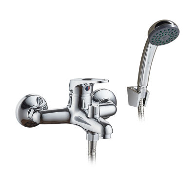 LEDEME Bathtub Faucet Shower 1 set Bathroom Fixture Chrome Plated Shower Faucet Bathtub Faucets Brass Head Outlet L3013