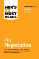 HBr S 10 Must Reads บน Negotiation โดยเดเนียล Kahneman; Deepak Malhotra