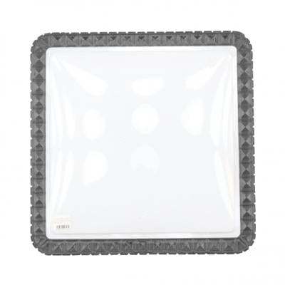 "Buy now"โคมไฟเพดานพร้อมรีโมต LED 24W Tri-Color LUZINO รุ่น PC-0647-400(GY)/Remote ขนาด 40 x 40 x 7.5 ซม.*แท้100%*