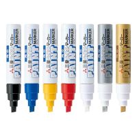 1PC Uni Marker Pen Wide Paint Pen Tilt Head 4mm-8.5mm Thick Oily Pen Car Decoration Wedding Signature PX-30