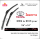 Kuapo ใบปัดน้ำฝน โตโยต้า อินโนว่า Toyota INNOVA Inova 2004 ถึง 2015 ปี ที่ปัดน้ำฝน กระจก ด้านหน้า/ด้านหลั รถยนต์ โตโยต้าอินโนว่า