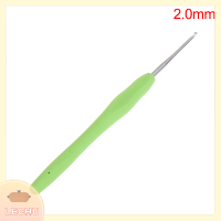 ? LECHU? 1PC 2.0-6.0mm Hand knit Rainbow Soft Handle crochet Rubber Handle crochet CRAFT เส้นด้ายจักรเย็บผ้าเครื่องมือถัก