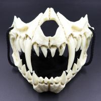 Halloween Demon Mask Werewolf Skull Skeleton Half Mask Costumes Anime Cosplay Mask Face Headwear Horror Party Props