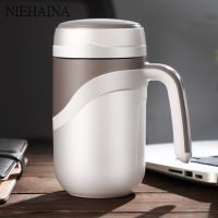 【CW】380ML Ceramic Thermos Coffee Tea Cup Keep Hot Ceramic Liner with Handle Kids Thermos Thermos